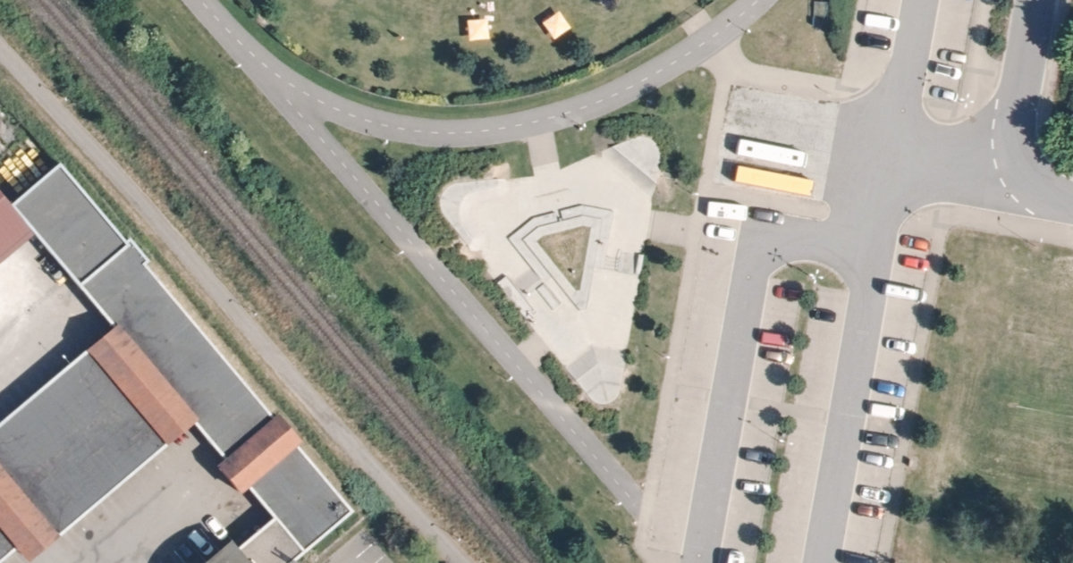 Letecký snímek – Skatepark Skatepark Turnov, Turnov