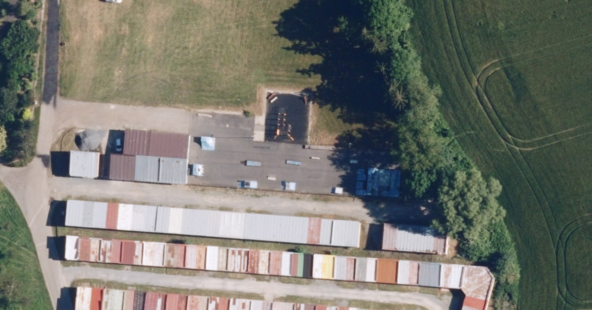 Letecký snímek – Skatepark Skatepark Uničov, Uničov