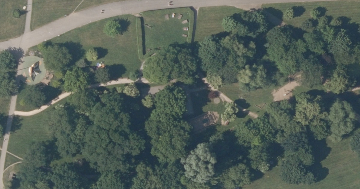 Letecký snímek – Petanque hřiště Petanque Prokopský Potok, Praha