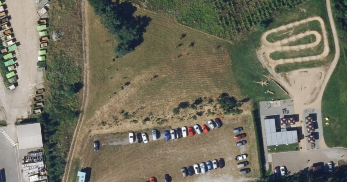 Letecký snímek – Skatepark Skatepark Boskovice, Boskovice