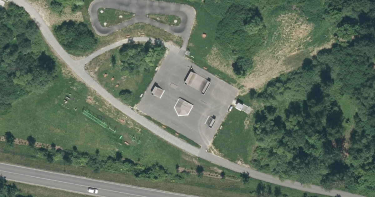Letecký snímek – Skatepark Skatepark Rokycany, Rokycany