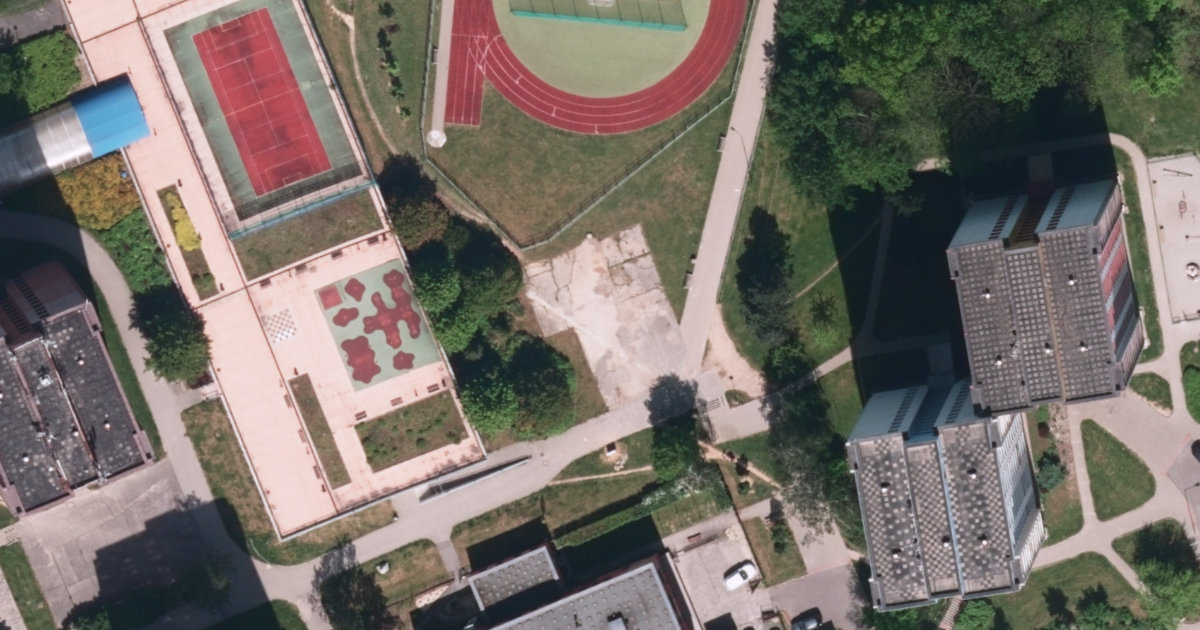 Letecký snímek – Skatepark Skatepark Orlová, Orlová