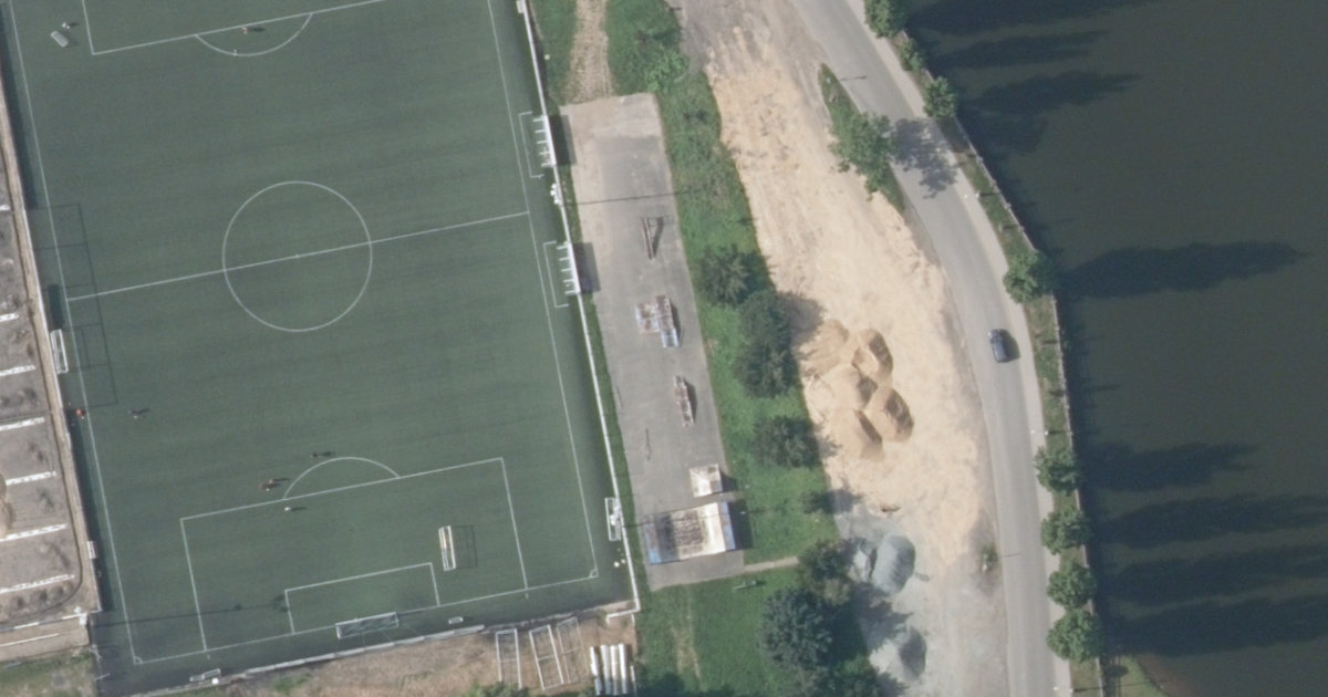Letecký snímek – Skatepark Skatepark Čáslav, Čáslav