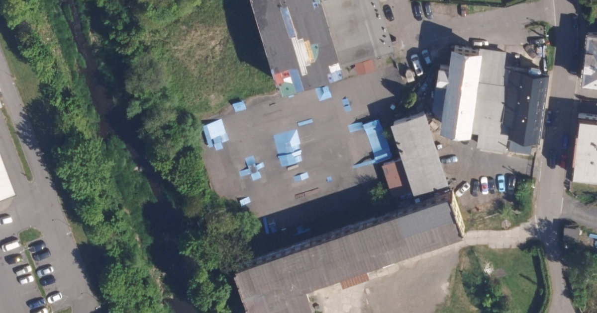 Letecký snímek – Skatepark Skatepark Varnsdorf, Varnsdorf