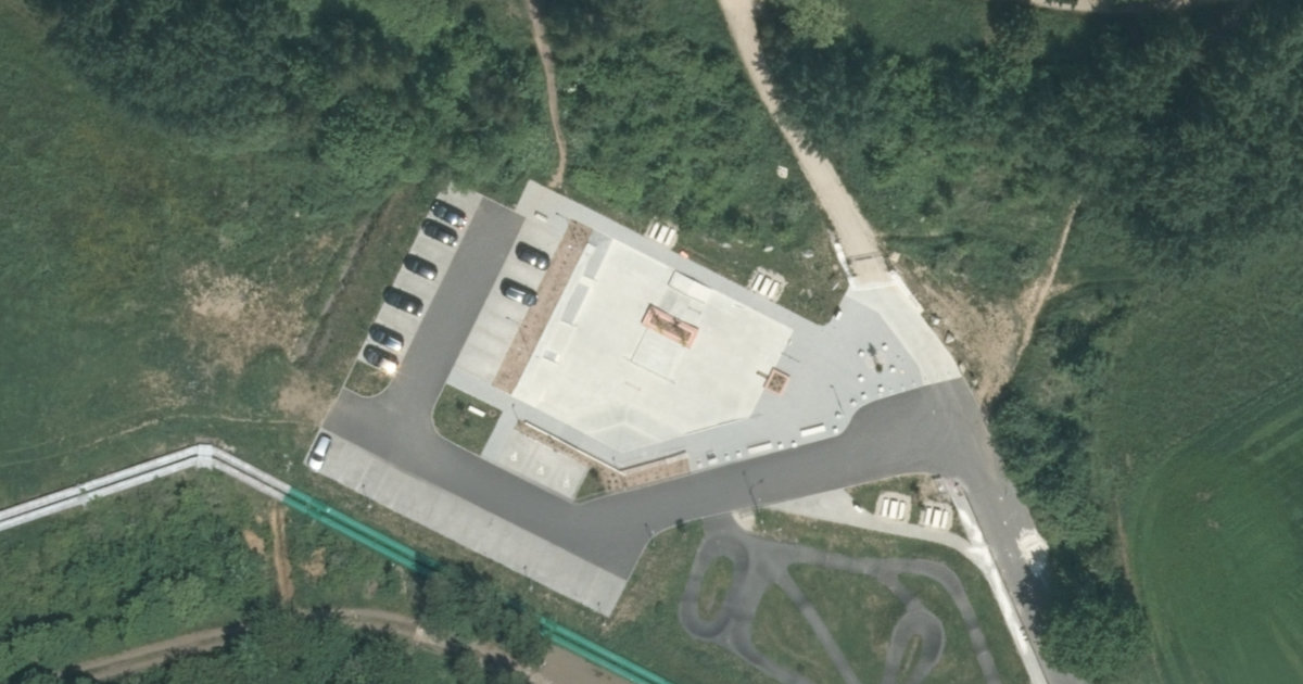 Letecký snímek – Skatepark Skatepark Chodov, Chodov