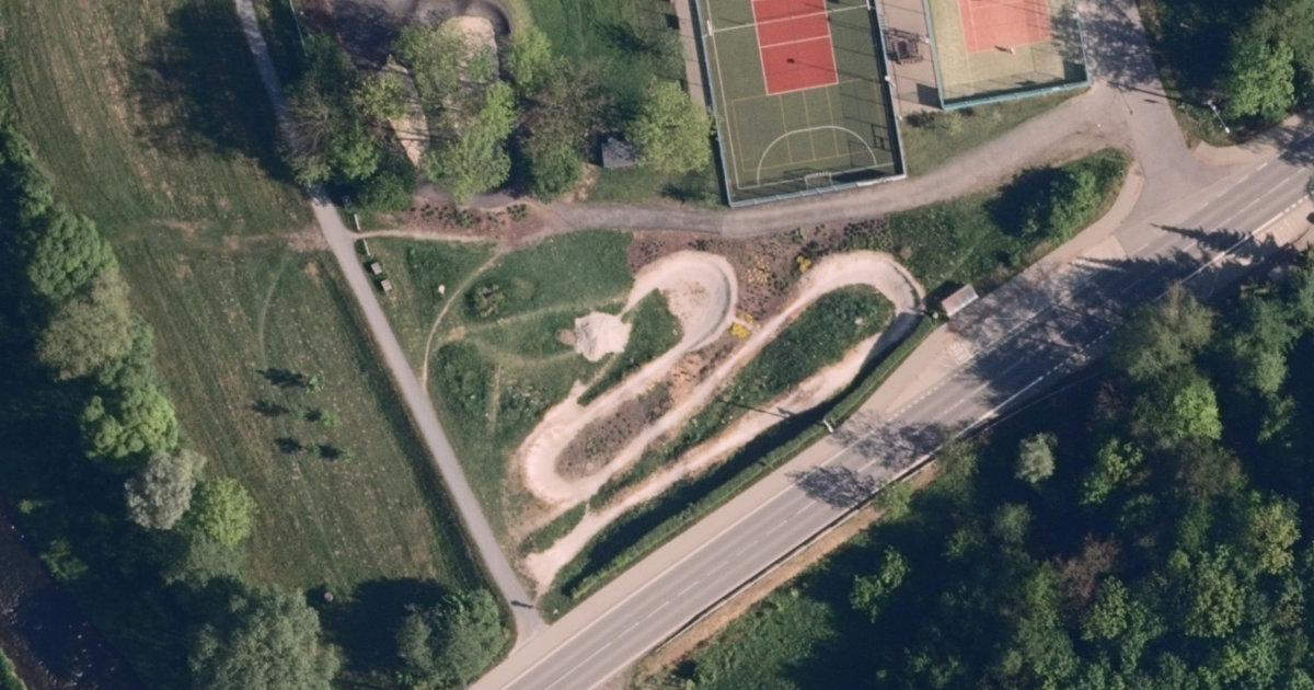 Letecký snímek – Pumptrack Pumptrack Pržno 2, Pržno