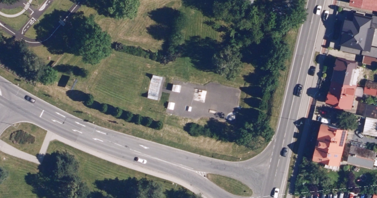 Letecký snímek – Skatepark Skatepark Šternberk, Šternberk