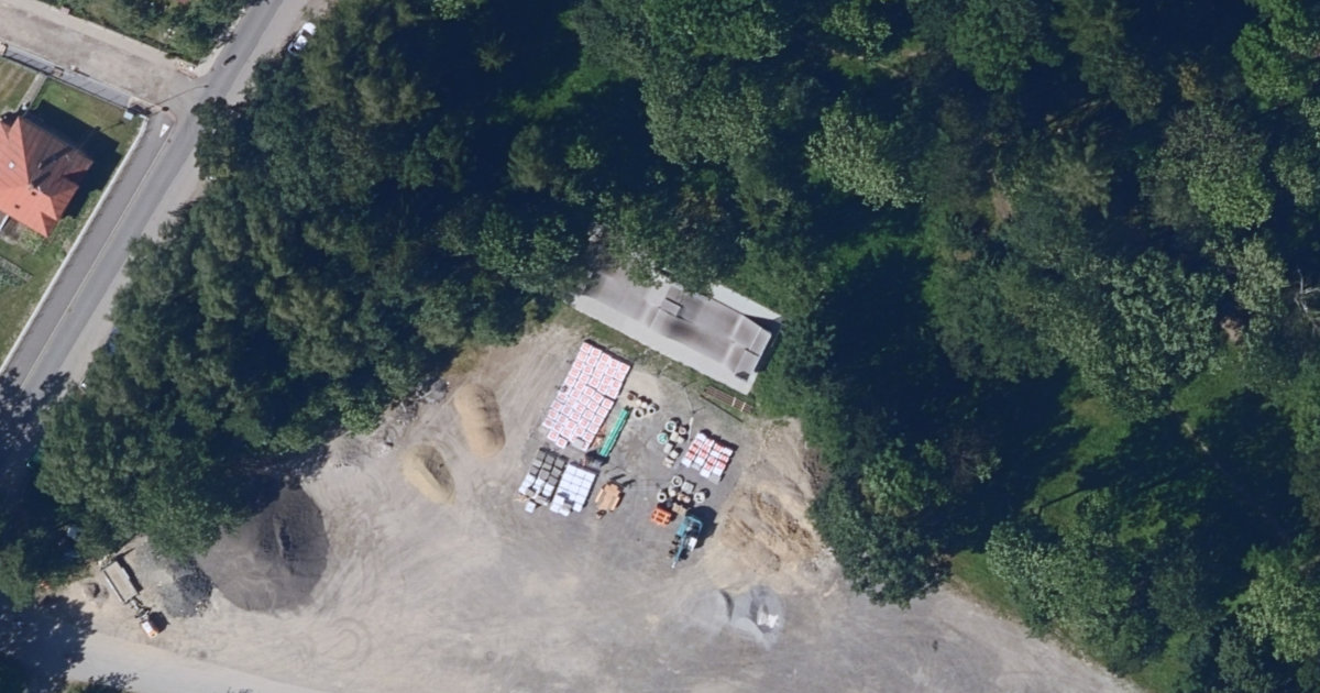 Letecký snímek – Skatepark Skatepark Krucemburk, Krucemburk