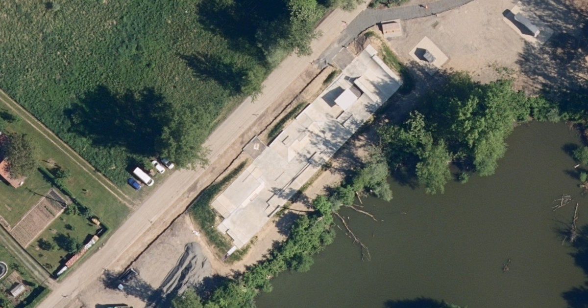Letecký snímek – Skatepark Skatepark Hranice, Hranice