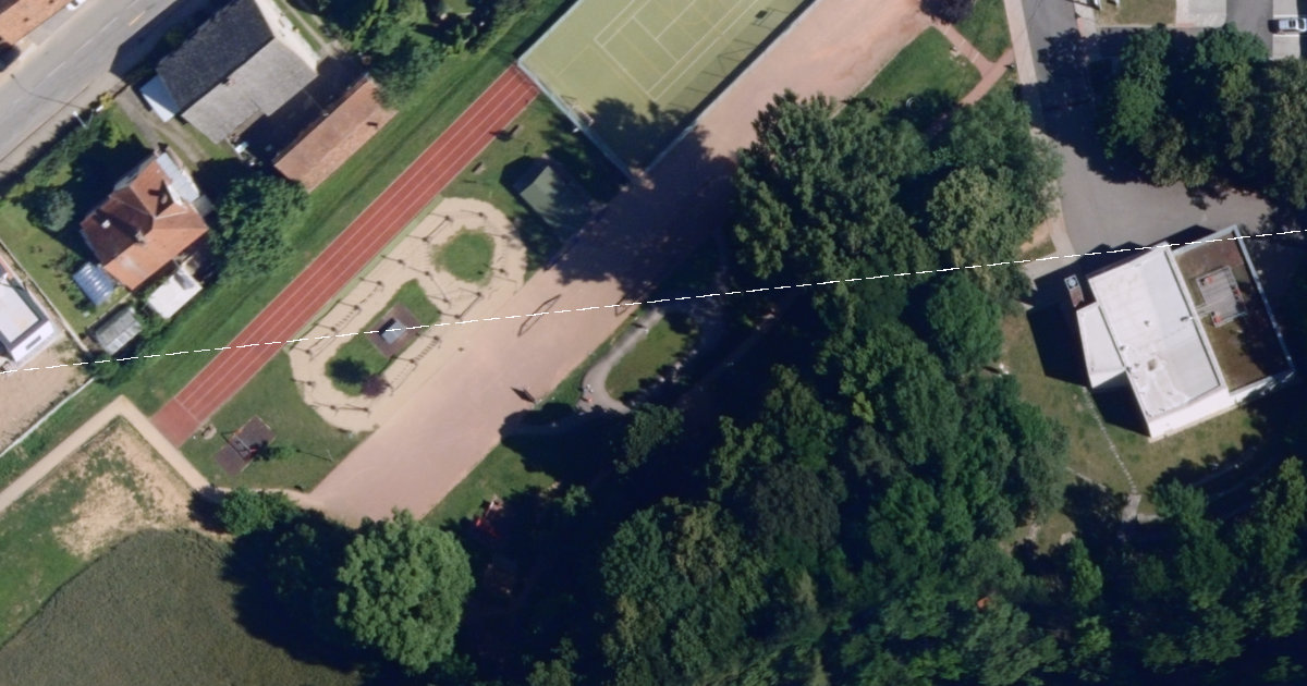 Letecký snímek – Pumptrack Pumptrack Lelekovice, Lelekovice