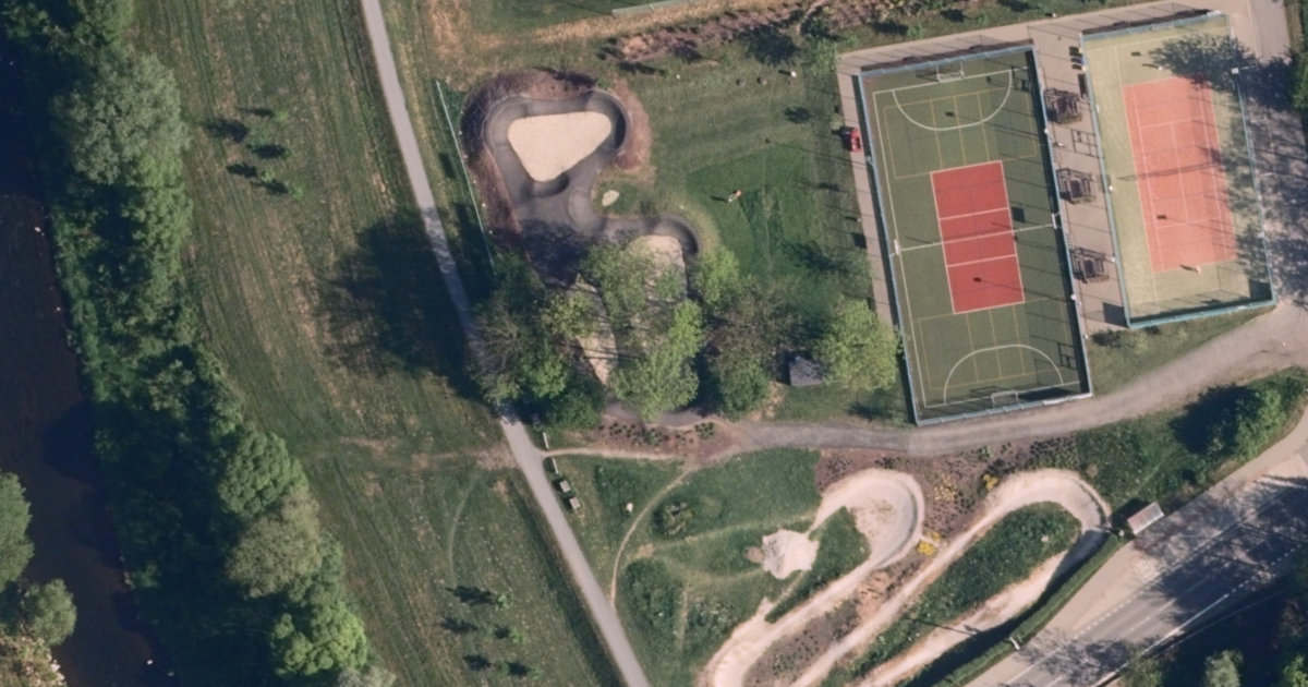 Letecký snímek – Pumptrack Pumptrack Pržno, Pržno