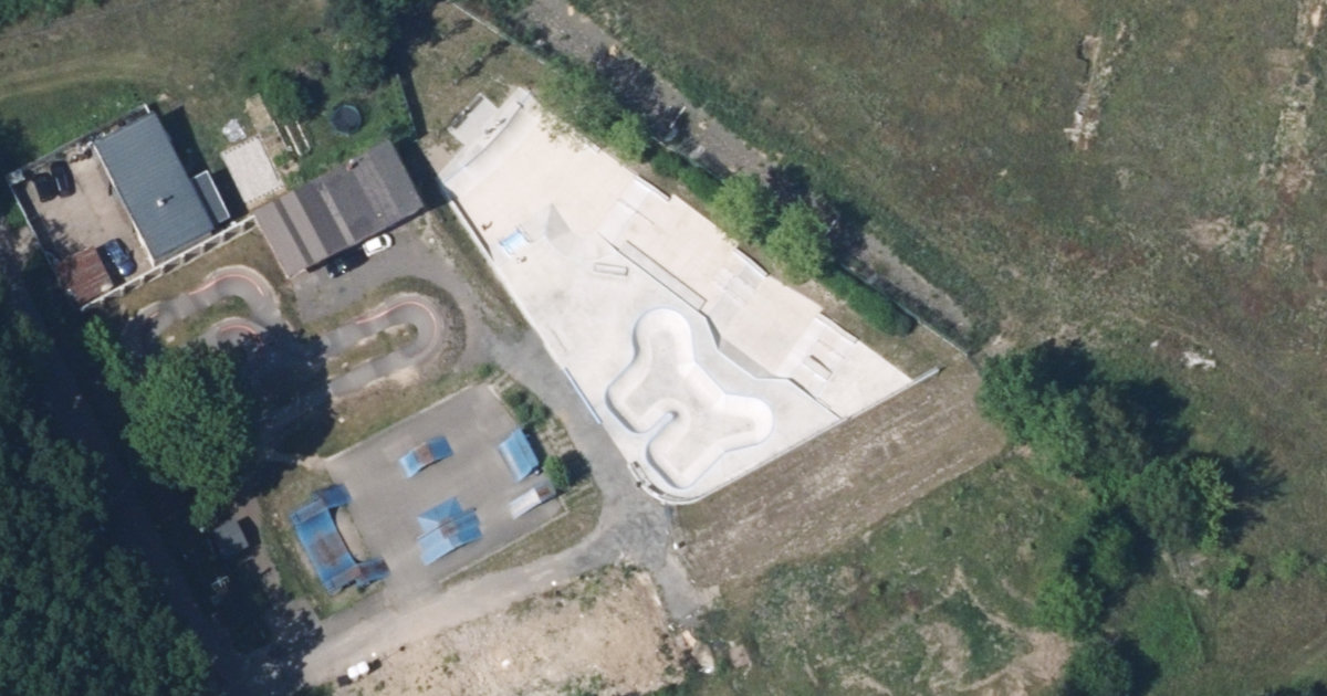 Letecký snímek – Skatepark Skatepark Mladá Boleslav, Mladá Boleslav